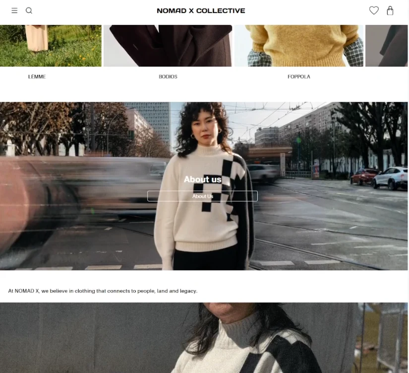 Storefront auf schmalem Viewport mit eigener Navigation